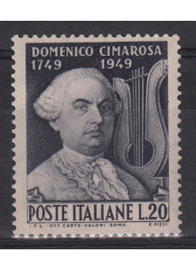 1949 Bicentenario della Nascita di Domenico Cimarosa Perfetto non Linguellato 1 Val Sassone 615